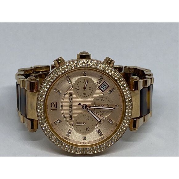 Michael Kors MK5538 Women's Stainless Steel Analog Rose Dial Quartz Watch GE511 - Picture 7 of 12